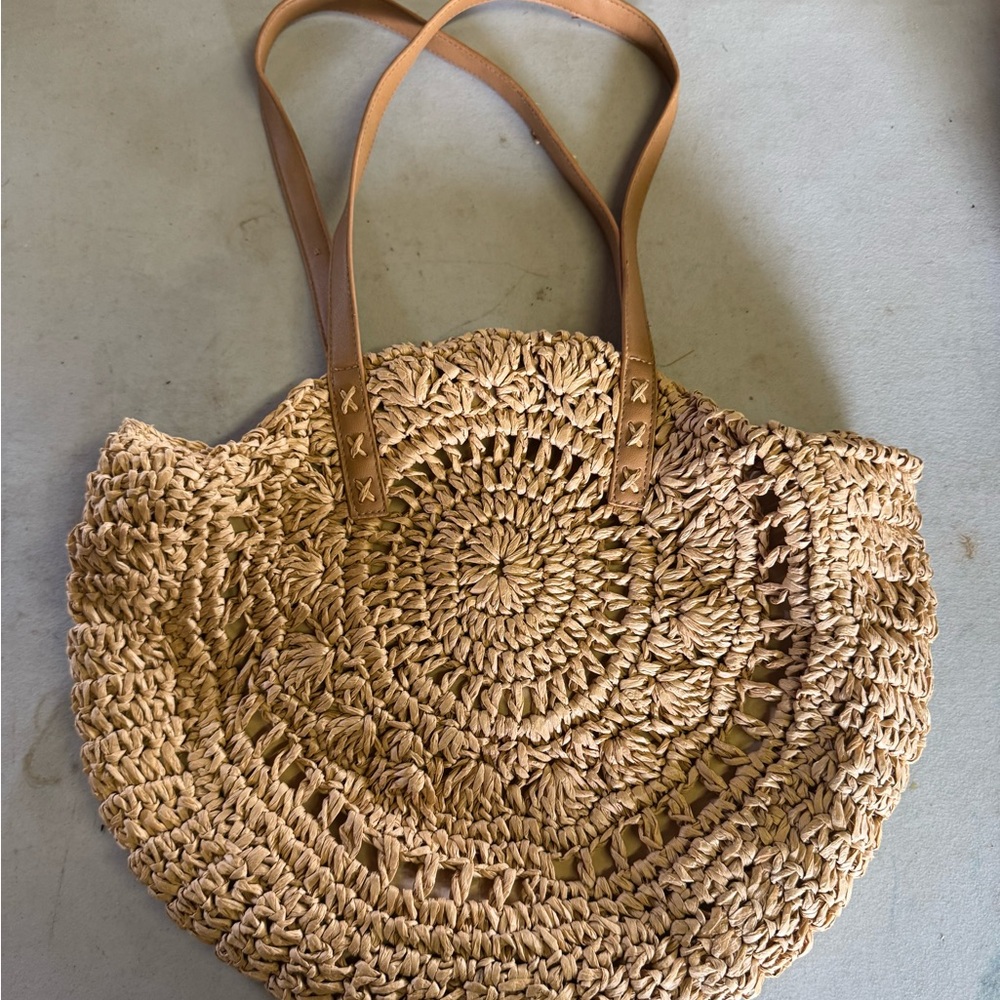 Carlos by Carlos Santana Natural Woven Beach Tote